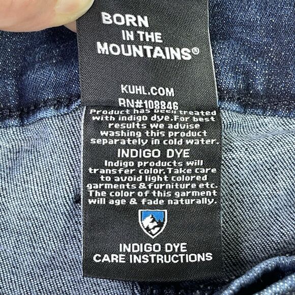 Kuhl Jeans Women’s 10 Short Blue Straight Mid-Rise Dark Denim Outdoor - Picture 8 of 15